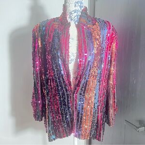 MAIA Sequin Wrap Blazer - XL - NWT